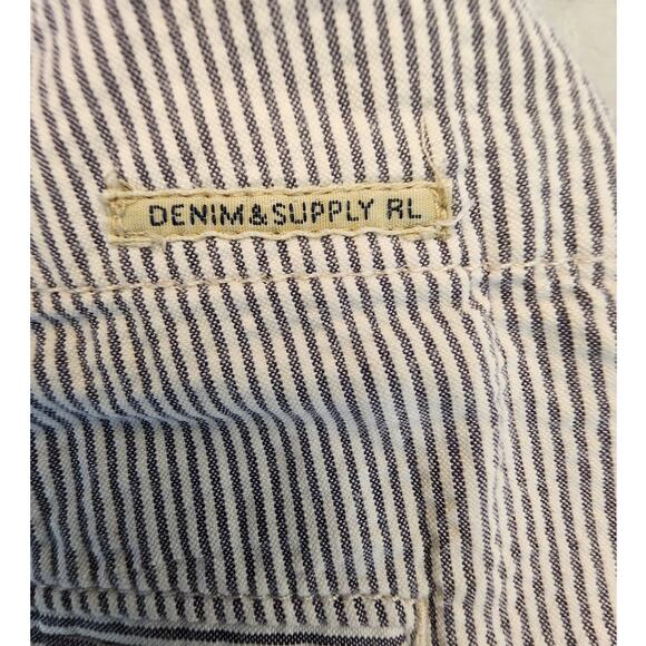 Denim & Supply Ralph Lauren Women's Striped Chino Shorts SZ 28 - Picture 3 of 7